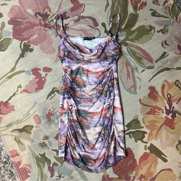 PrettyLittleThing Rushed Mesh Mini Dress - Picture 4 of 4